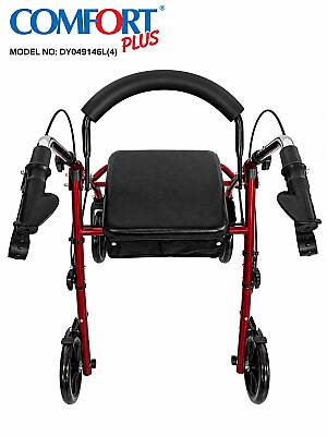 Comfort Plus DY049146L(4) Kırmızı Rolatör Yürüteç - 4