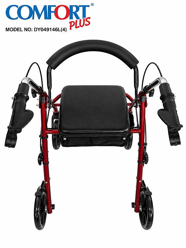 Comfort Plus DY049146L(4) Kırmızı Rolatör Yürüteç - 4