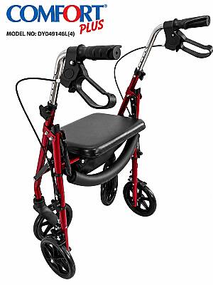 Comfort Plus DY049146L(4) Kırmızı Rolatör Yürüteç - 6