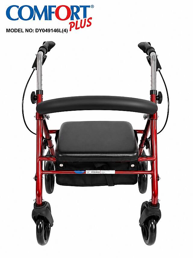 Comfort Plus DY049146L(4) Kırmızı Rolatör Yürüteç - 5