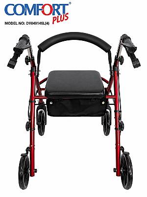 Comfort Plus DY049146L(4) Kırmızı Rolatör Yürüteç - 3