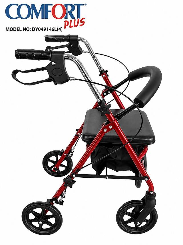 Comfort Plus DY049146L(4) Kırmızı Rolatör Yürüteç - 2