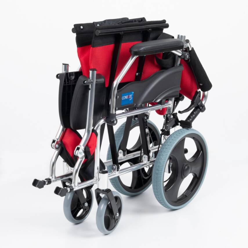  Comfort Plus KY863LABJ-A12 Kırmızı Alüminyum Transfer Özellikli Tekerlekli Sandalye - 7