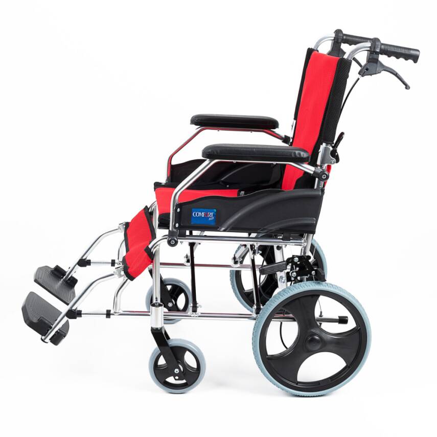  Comfort Plus KY863LABJ-A12 Kırmızı Alüminyum Transfer Özellikli Tekerlekli Sandalye - 4