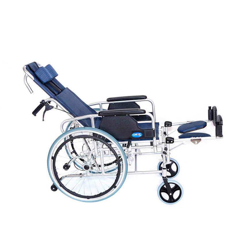 Comfort Plus KY954LGC-46 Sırtı Yatar Ayak Kalkar Alüminyum Özellikli Tekerlekli Sandalye - 3