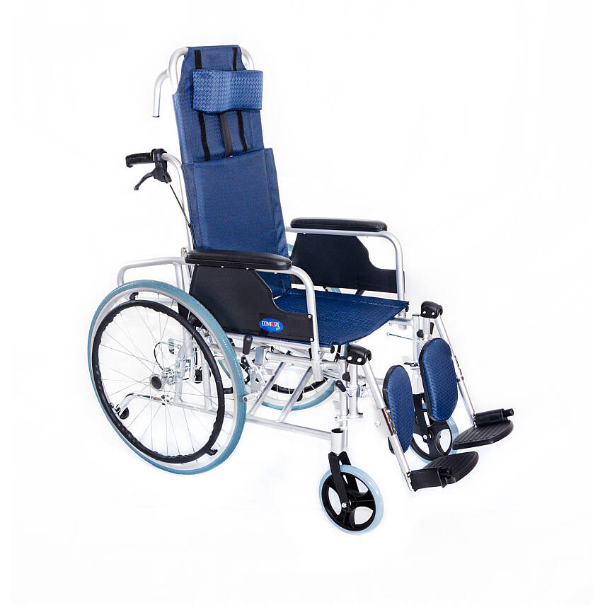 Comfort Plus KY954LGC-46 Sırtı Yatar Ayak Kalkar Alüminyum Özellikli Tekerlekli Sandalye - 1
